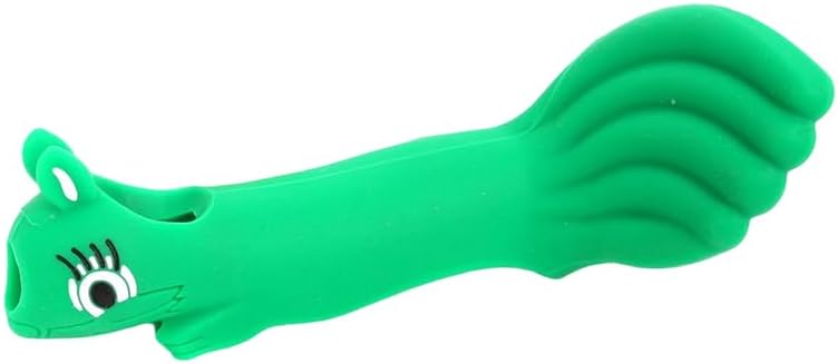 Conboxus Violin/Viola Bow Holder Violin Bow Grip For Beginner Violin Holder Teaching Aid Accessory Soft protect finger Cute squirrel-shaped Bright Colors (green) - Image 3